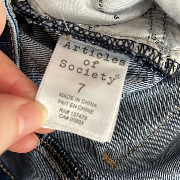 Articles Of Society Bridgette high rise split hem side bell bottom jeans flare - Picture 9 of 12